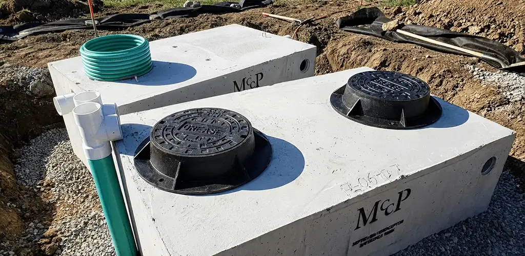 Grease trap installation unit set in place for drainage protection in San Antonio, TX