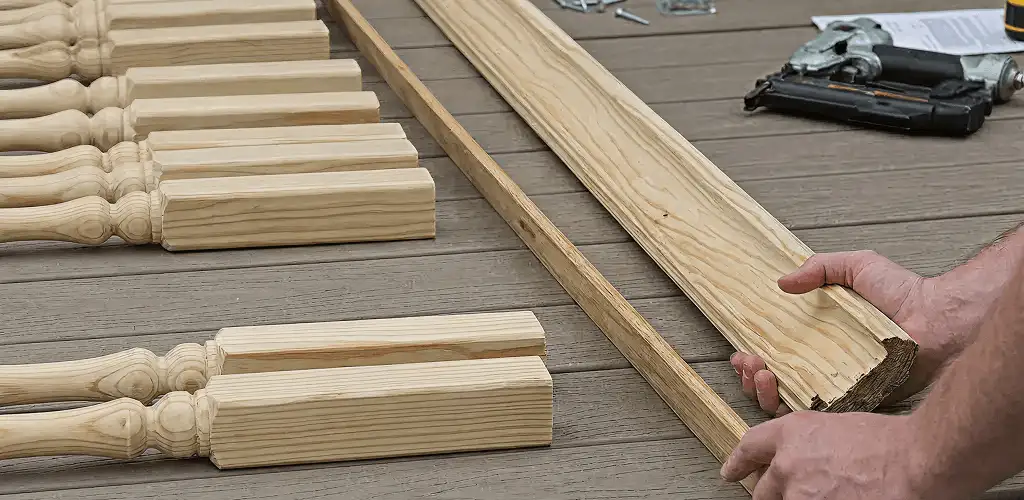 Handrail installation materials and wood components for stair rail work in San Antonio, TX